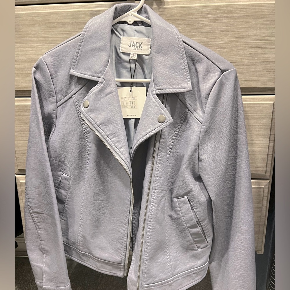 NWT Stunning faux leather jacket!